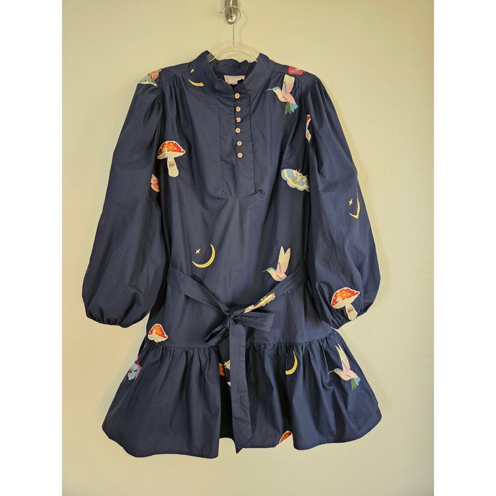 CIEBON Savannah Embroidered Cotton Shirtdress, Size XL - Picture 4 of 12